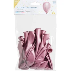 Lot de 20 ballons en latex rose-Gifi Online