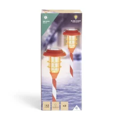 Lot de 2 bornes solaires à planter H43,5cm-Gifi Hot