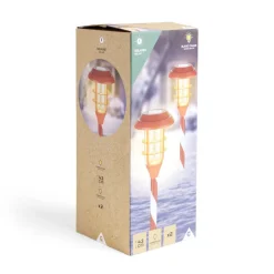 Lot de 2 bornes solaires à planter H43,5cm-Gifi Hot