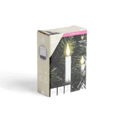 Lot de 5 bougies LED blanches flamme blanc chaud avec télécommande-Gifi Hot