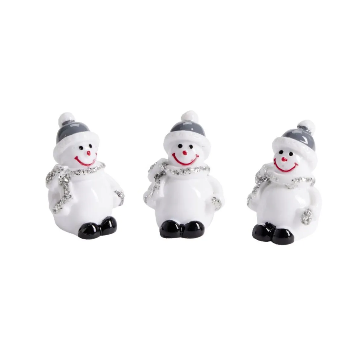 Lot de 3 décorations de table forme bonhomme de neige-Gifi Hot