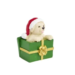 Lot de 3 figurines pour village animé de Noël thème chiots-Gifi Sale
