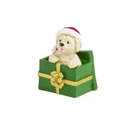 Lot de 3 figurines pour village animé de Noël thème chiots-Gifi Sale