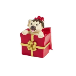 Lot de 3 figurines pour village animé de Noël thème chiots-Gifi Sale