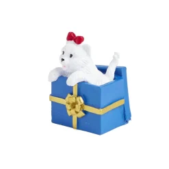 Lot de 3 figurines pour village animé de Noël thème chiots-Gifi Sale