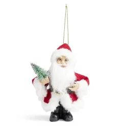 Lot de 2 figurines Père-Noël à suspendre-Gifi Online
