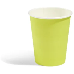 Lot de 10 gobelets en carton uni jaune-Gifi Online