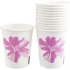 Lot de 10 gobelets en carton design fleur d'hibiscus-Gifi Best