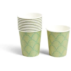 Lot de 10 gobelets en carton 25cl Ø7,5xH15cm-Gifi Hot