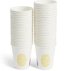 Lot de 50 gobelets jetables en carton-Gifi New