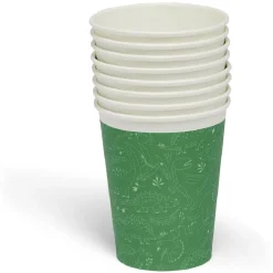 Lot de 8 gobelets motif dinosaure carton 24cl-Gifi New