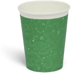 Lot de 8 gobelets motif dinosaure carton 24cl-Gifi New