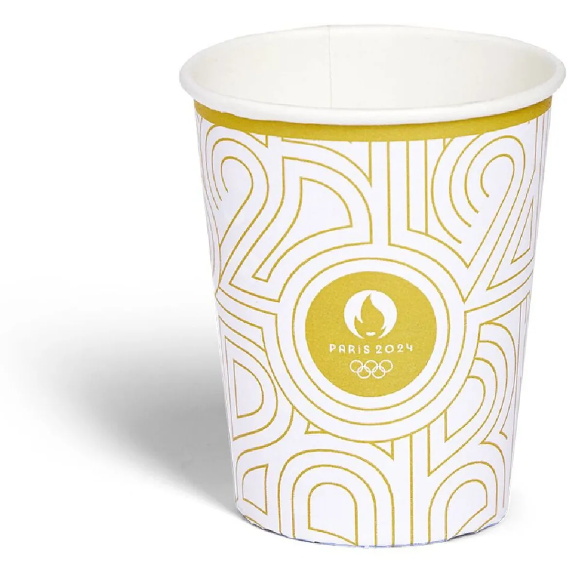 Lot de 6 gobelets papier blanc JO Paris 2024 20cl-Gifi Online