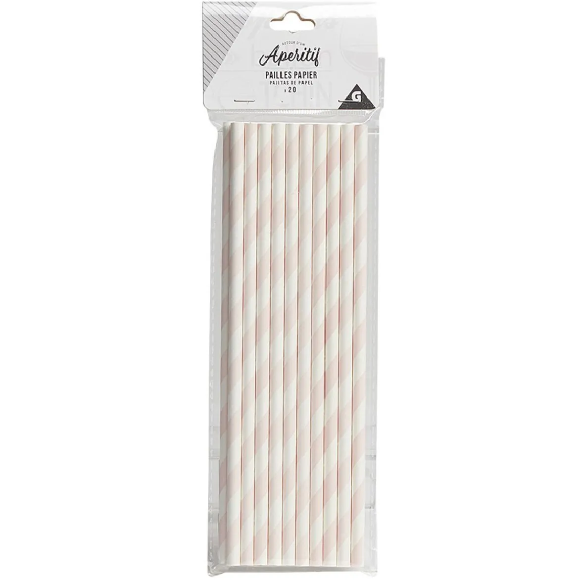 Lot de 20 pailles en papier-Gifi Sale