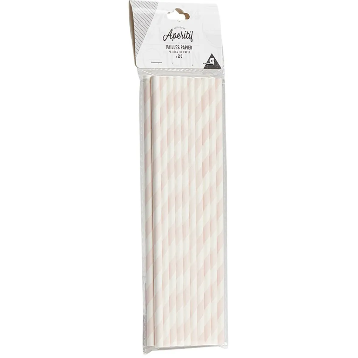 Lot de 20 pailles en papier-Gifi Sale