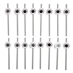 Lot de 16 pailles Halloween en papier - 4 modèles-Gifi Clearance
