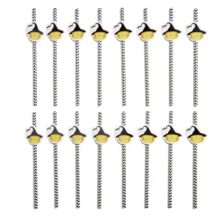 Lot de 16 pailles Halloween en papier - 4 modèles-Gifi Clearance