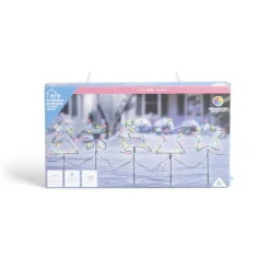 Lot de 5 pics lumineux à planter H50cm multicolore-Gifi Sale