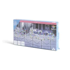 Lot de 5 pics lumineux à planter H50cm multicolore-Gifi Sale