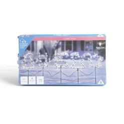 Lot de 5 pics lumineux à planter H50cm blanc froid-Gifi