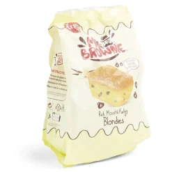 Lot de 8 sachets individuels Mr. Brownie Blondies vanille chocolat 200g-Gifi