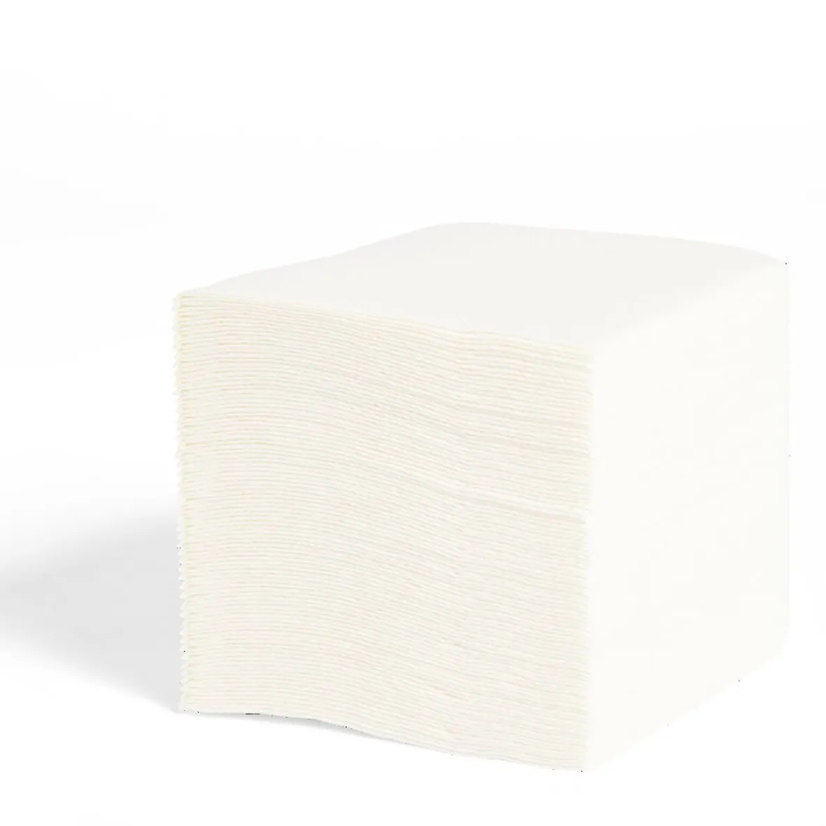 Lot de 50 serviettes cocktails blanches 20x20cm-Gifi New