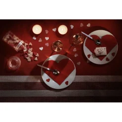 Lot de 12 serviettes en papier coeur rouge-Gifi Clearance