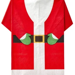 Lot de 10 serviettes en papier désign Père Noël-Gifi