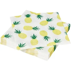 Lot de 20 serviettes en papier motif ananas-Gifi Clearance