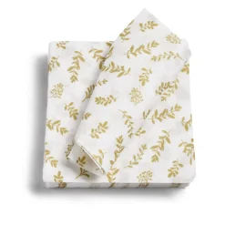Lot de 20 serviettes en papier blanc motif confetti doré 40x40cm-Gifi Outlet