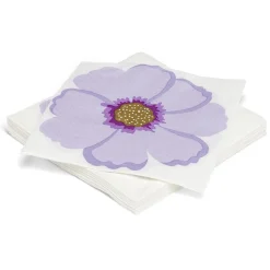 Lot de 16 serviettes motif fleur papier 33x33cm-Gifi Clearance