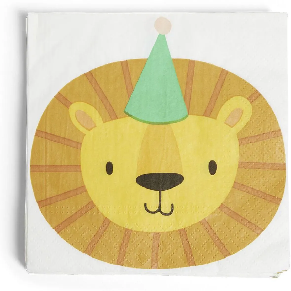 Lot de 16 serviettes motif lion papier 33x33cm-Gifi Best