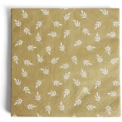 Lot de 16 serviettes motif nature papier 33x33cm-Gifi Sale