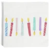 Lot de 16 serviettes motif bougies papier 33x33cm-Gifi Outlet