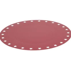 Lot de 4 sous-assiettes en carton rouge décor ajouré-Gifi Discount