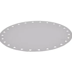 Lot de 4 sous-assiettes en carton argenté décor ajouré-Gifi Best