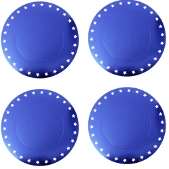 Lot de 4 sous-assiettes jetables bleues-Gifi Sale