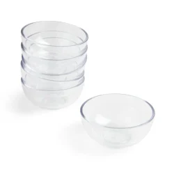 Lot de 6 verrines 120ml plastique transparent Ø8,3xH4cm-Gifi Best