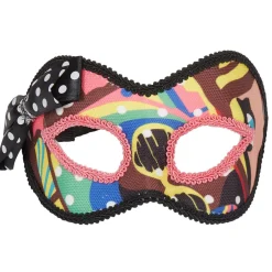 Loup vénitien multicolore pop art-Gifi