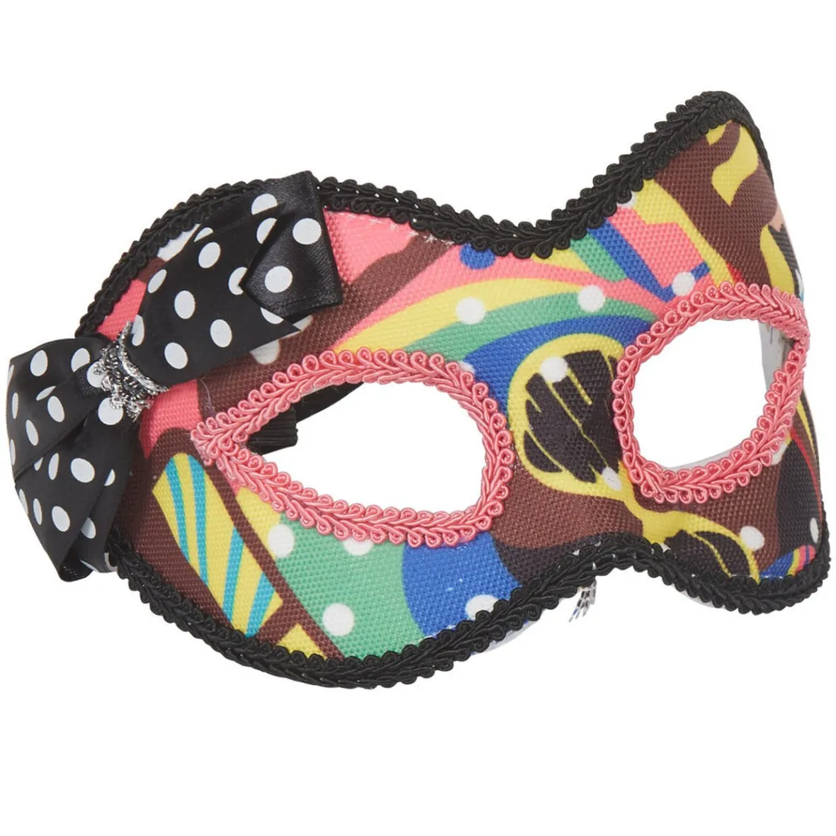 Loup vénitien multicolore pop art-Gifi