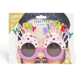 Lunettes anniversaire Happy Birthday cupcake-Gifi Sale