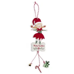 Lutin en bois à suspendre L28cm - 2 modèles fille ou garçon-Gifi Sale