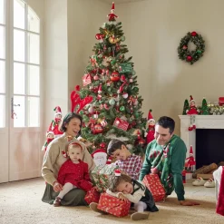 Lutin soldat Casse-Noisette en bois rouge et vert H38cm-Gifi