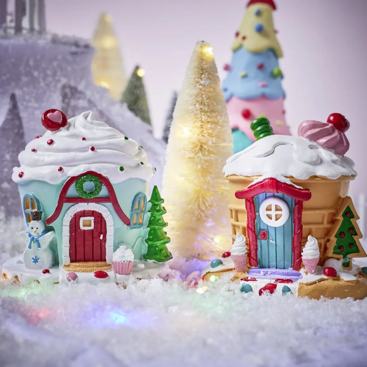 Maison cupcake lumineuse - 2 modèles-Gifi Discount