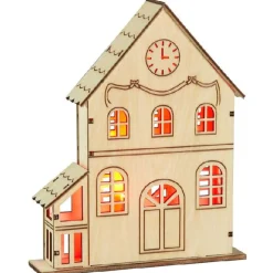 Maison lumineuse multicolore clignotante-Gifi