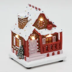Maison pain d'épice lumineuse neige Noël-Gifi Online