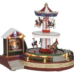 Manège animé et lumineux multicolore-Gifi Outlet