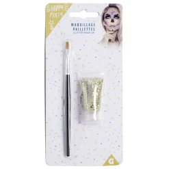 Maquillage paillettes avec pinceau - 4 coloris-Gifi