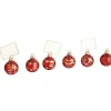 Marque place boule de Noel X6 rouge-Gifi Online