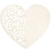 Marque place forme coeur blanc x6-Gifi Hot